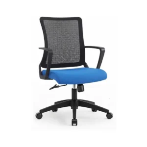 Employee focusing at workstation seated on ergonomic Task Staff Chair