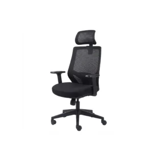 Polished chrome base detail supporting the adjustable Opal Executive Chair unit