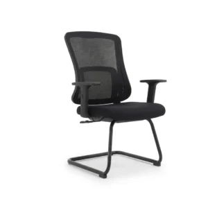 Rear angle showing strong back frame design on Vera Visitor Chair