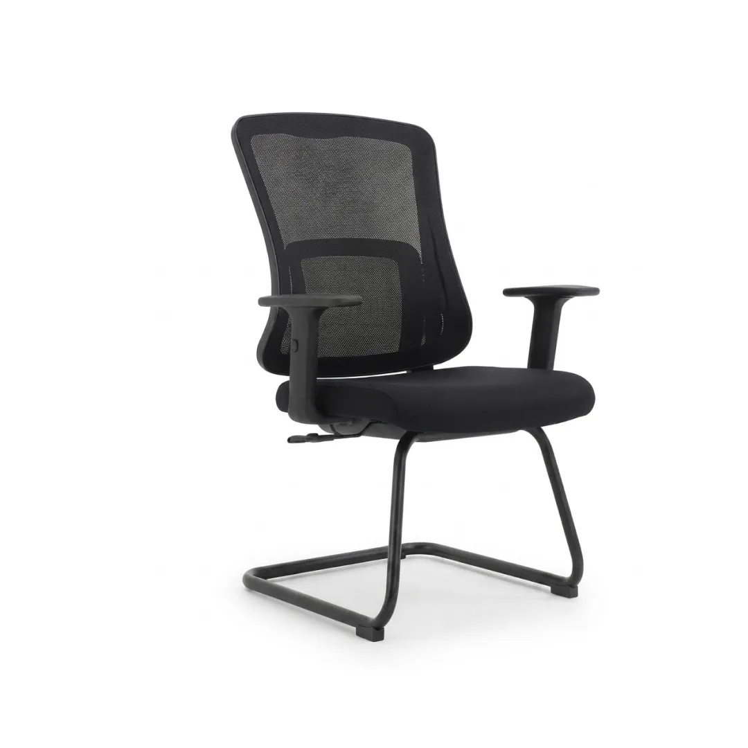 Vera Visitor Chair | Premium Guest Comfort | officerepublic Rear angle showing strong back frame design on Vera Visitor Chair
