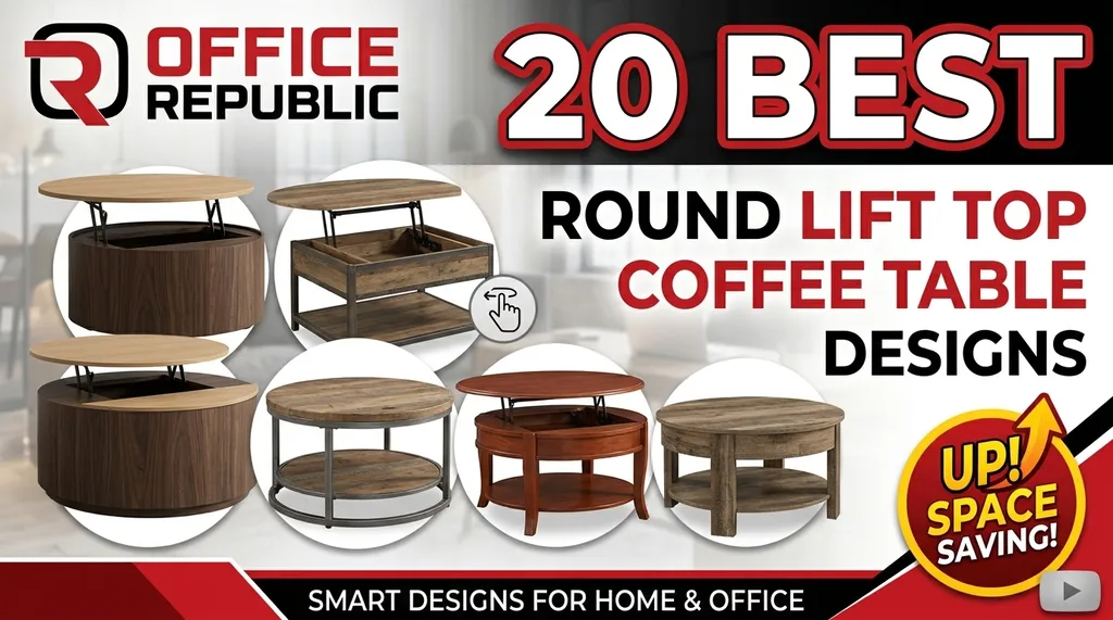 Round Lift Top Coffee Table