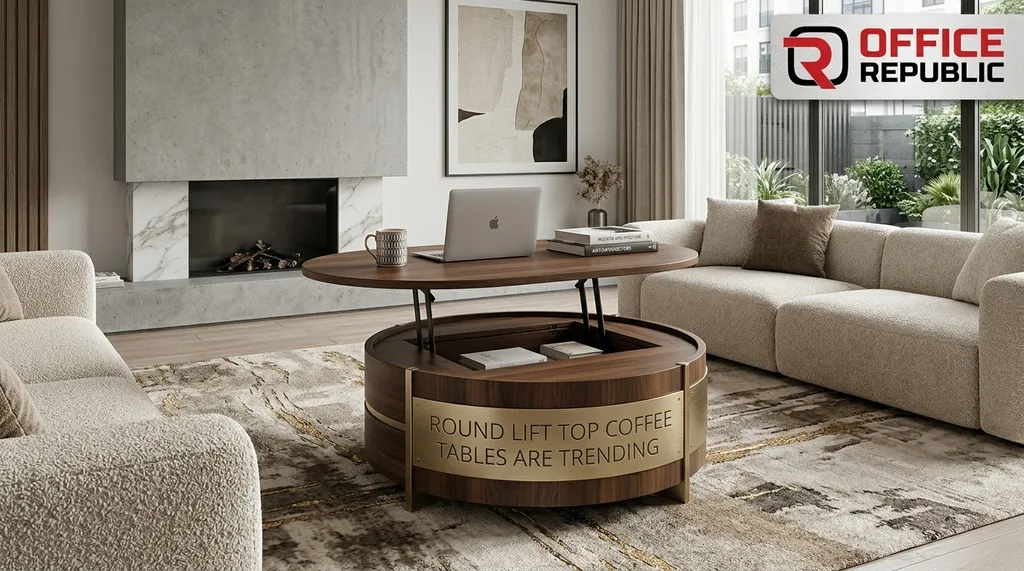Materials Used in Round Lift Top Coffee Tables
