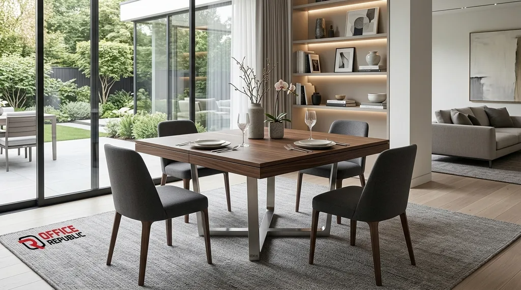 3. Square Flip Top Dining Table