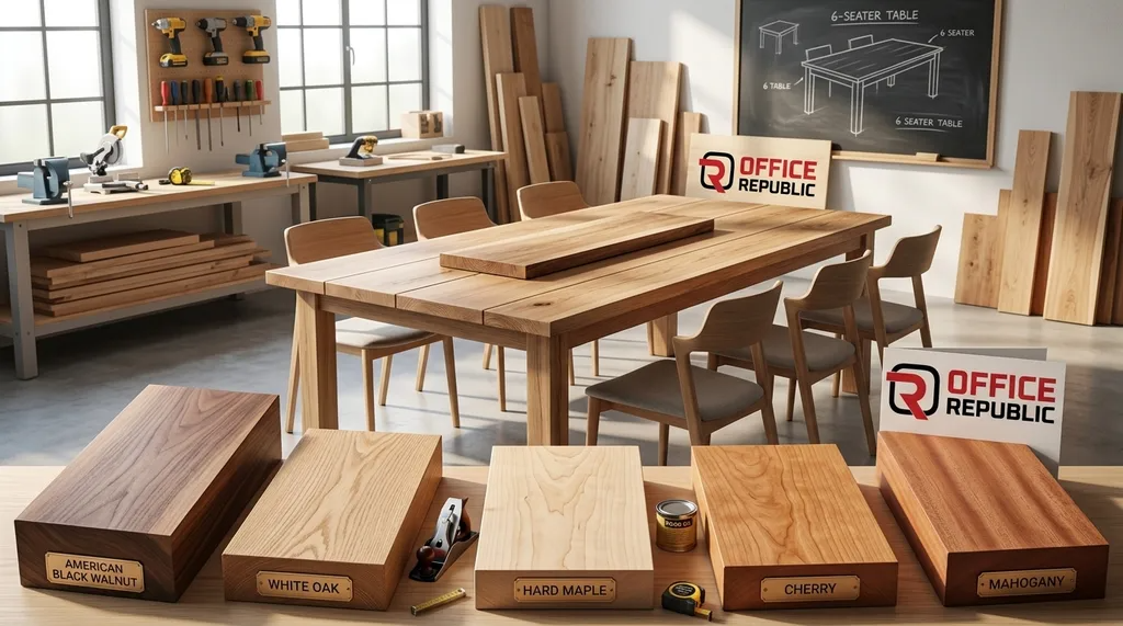 Materials Used in Solid Wood Dining Tables for 6