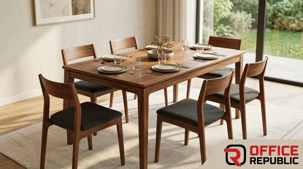 Small Solid Wood Table for 6