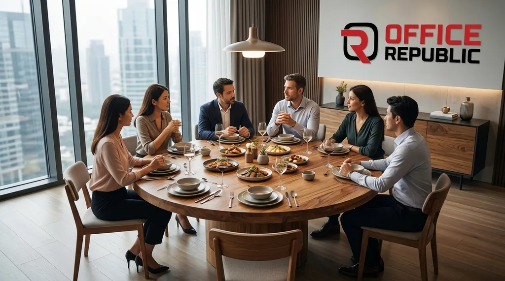 Round Table for 6 in Solid Mango Wood