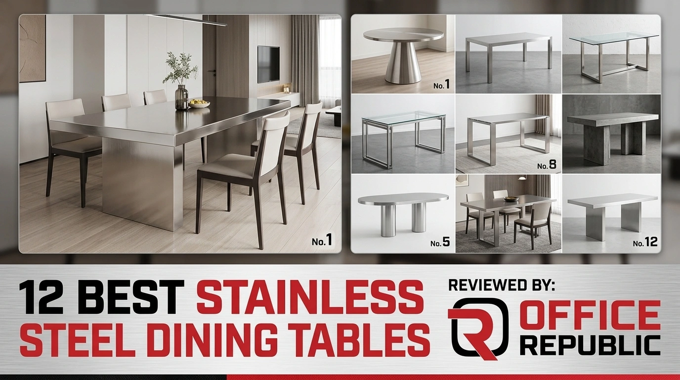12 Best Stainless Steel Dining Tables