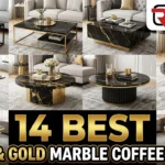 14 Best Black and Gold Marble Coffee Tables