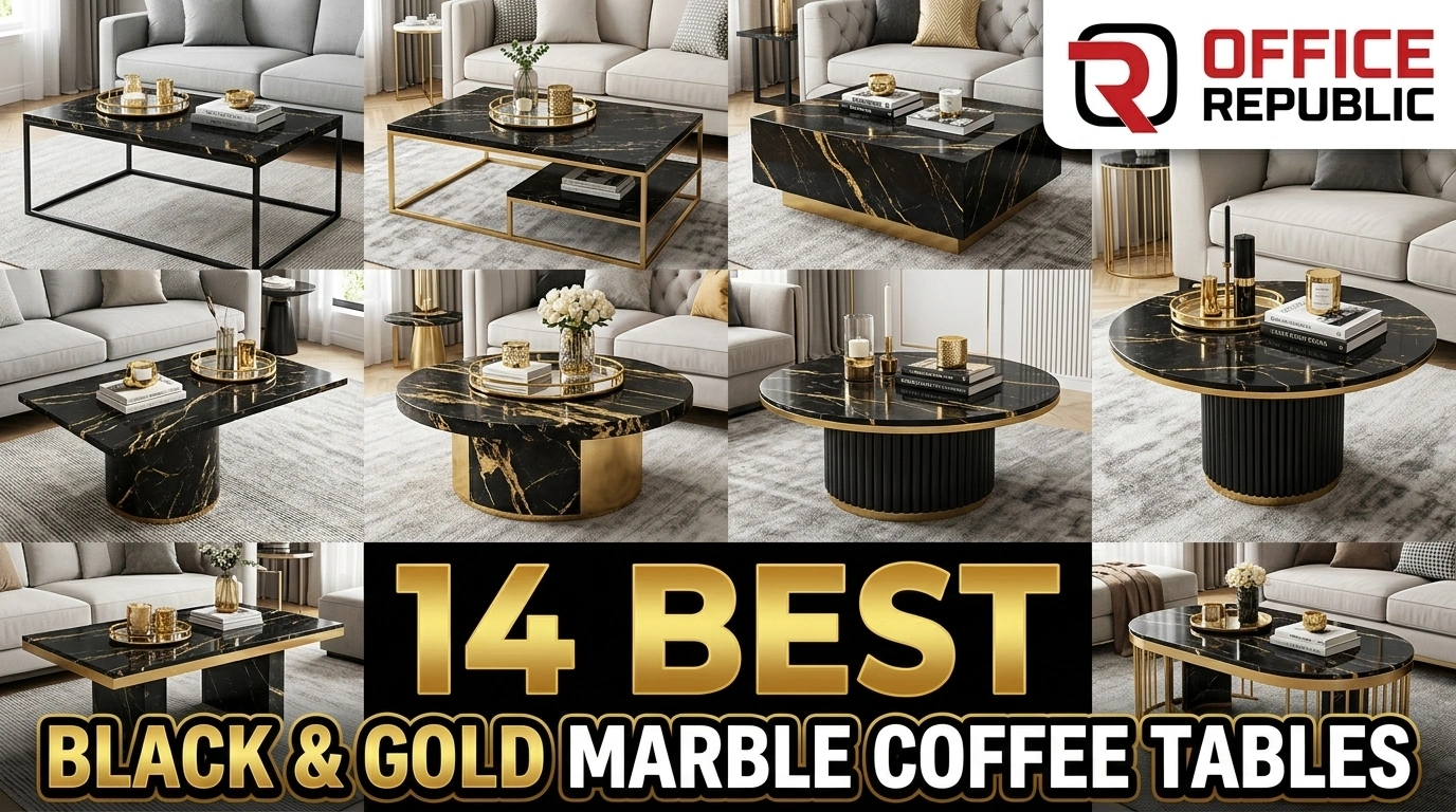 14 Best Black and Gold Marble Coffee Tables