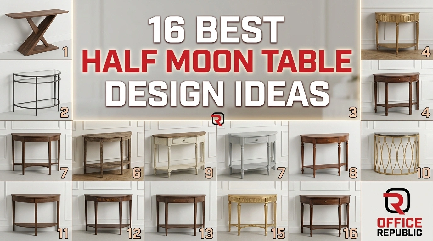 16 Best Half Moon Table Design Ideas