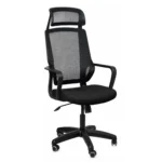 Polished metal base with durable casters supporting Titan Manager Chair