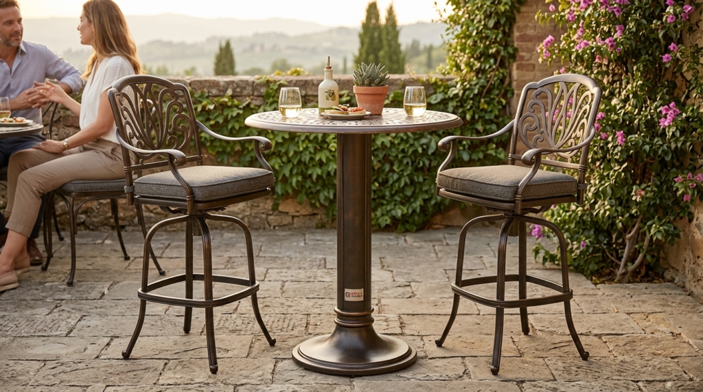 Tall Bar-Height Bistro Table for 2