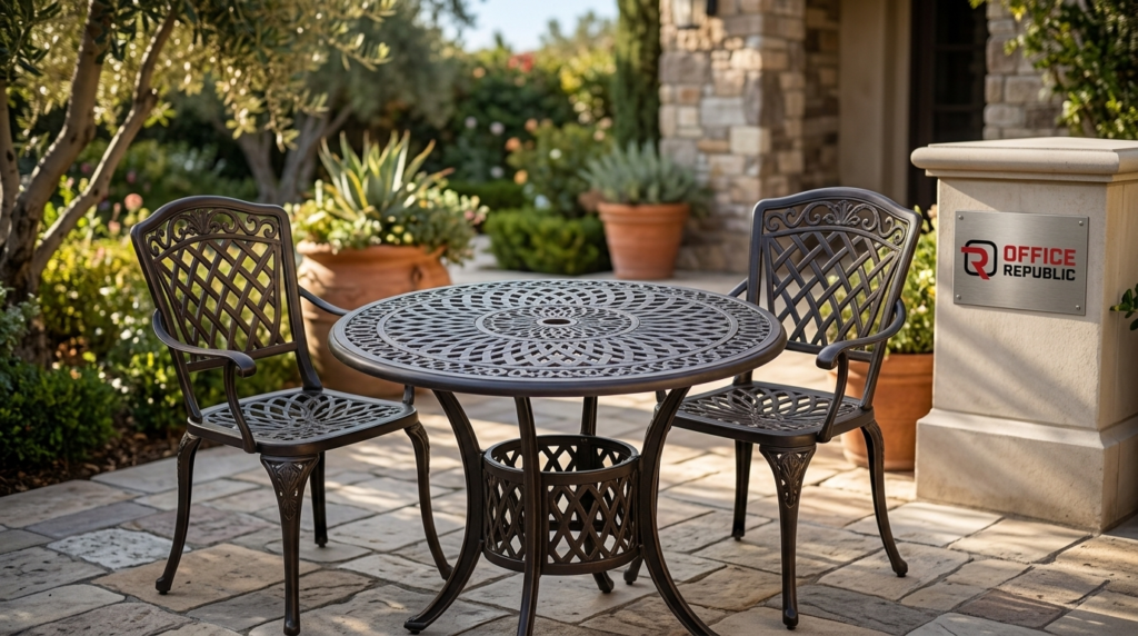 Round Bistro Table With Umbrella Hole