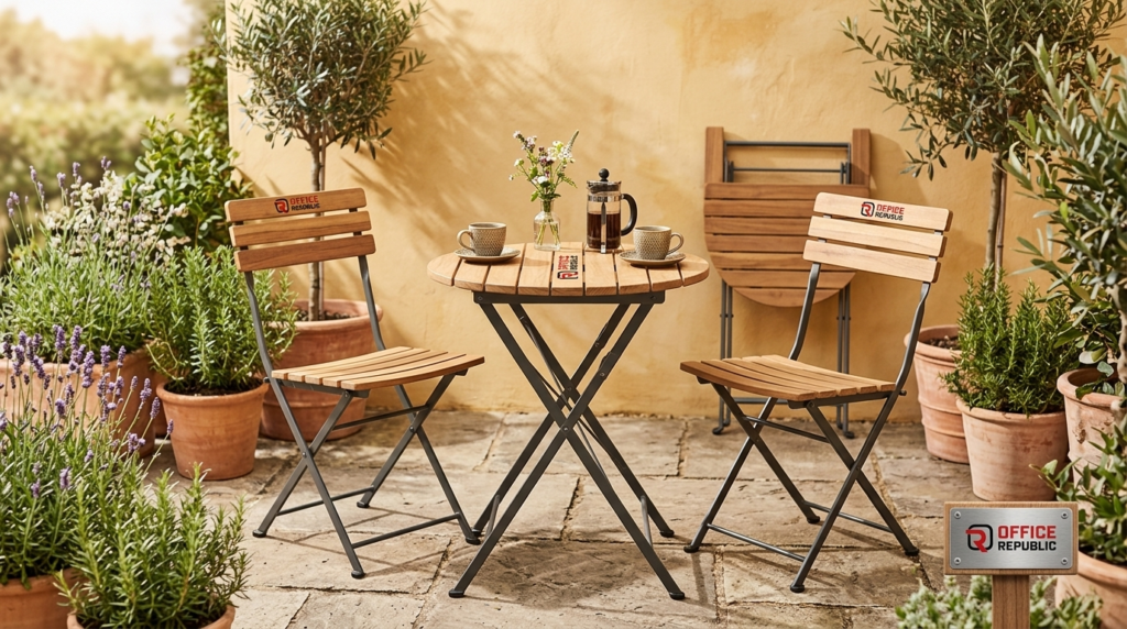 Folding Bistro Set for 2
