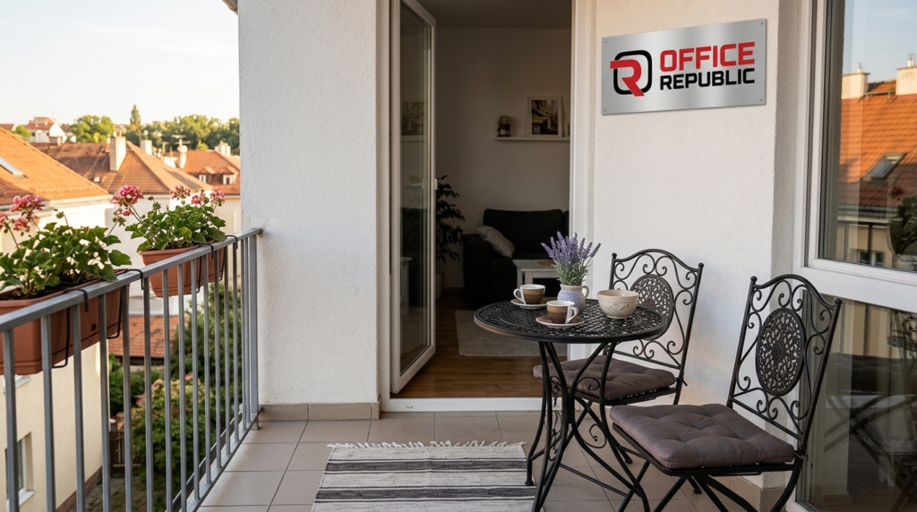 Small Balcony Bistro Table for 2