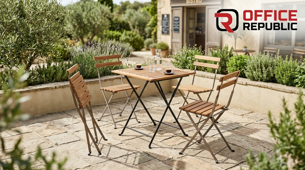 Folding Bistro Set for 4