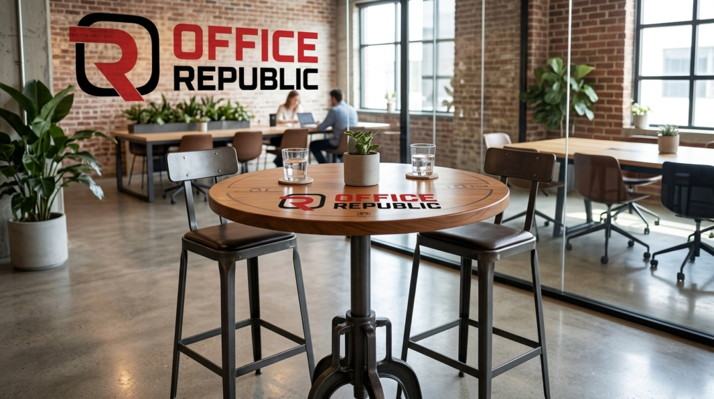Tall High-Top Bistro Table Indoor