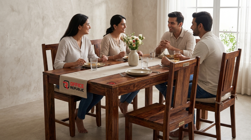 Classic Sheesham Rectangular Table for 4