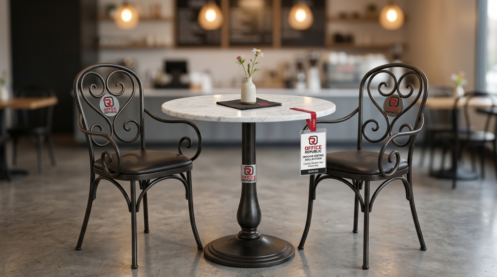 Marble-Top Indoor Bistro Table