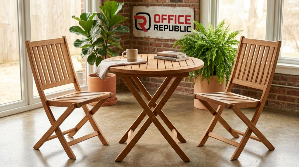 Folding Indoor Bistro Set