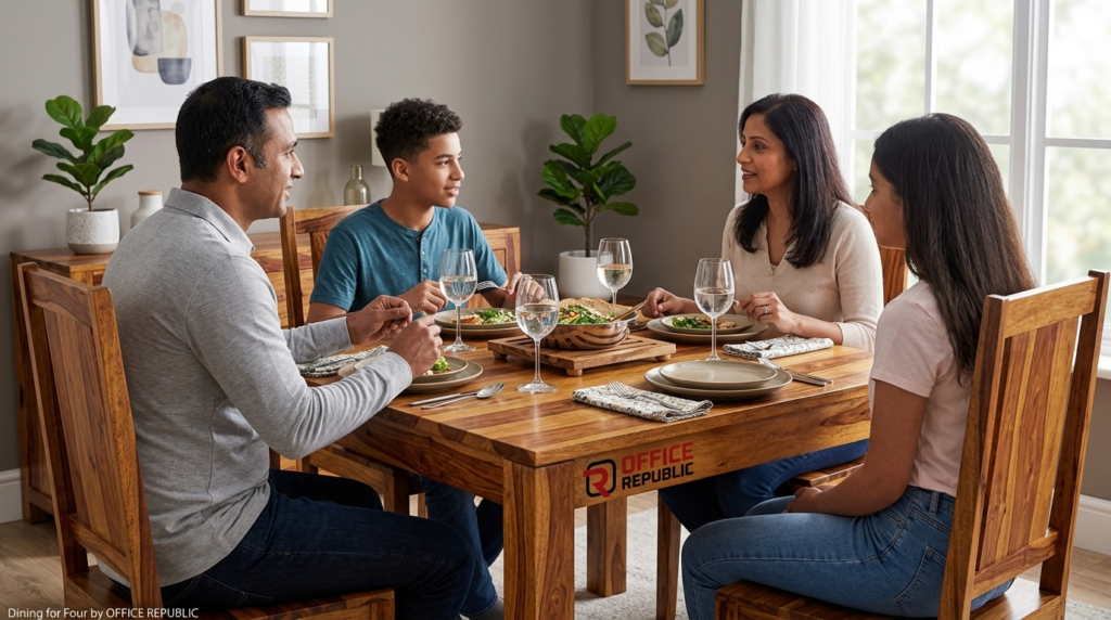 Square Sheesham Table for 4