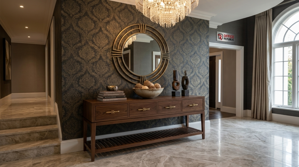 Storage Console Table for Entryway