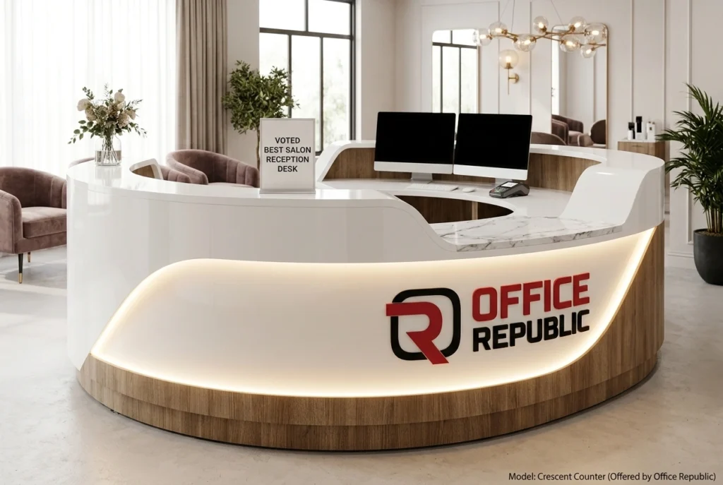 Crescent Salon Reception Counter