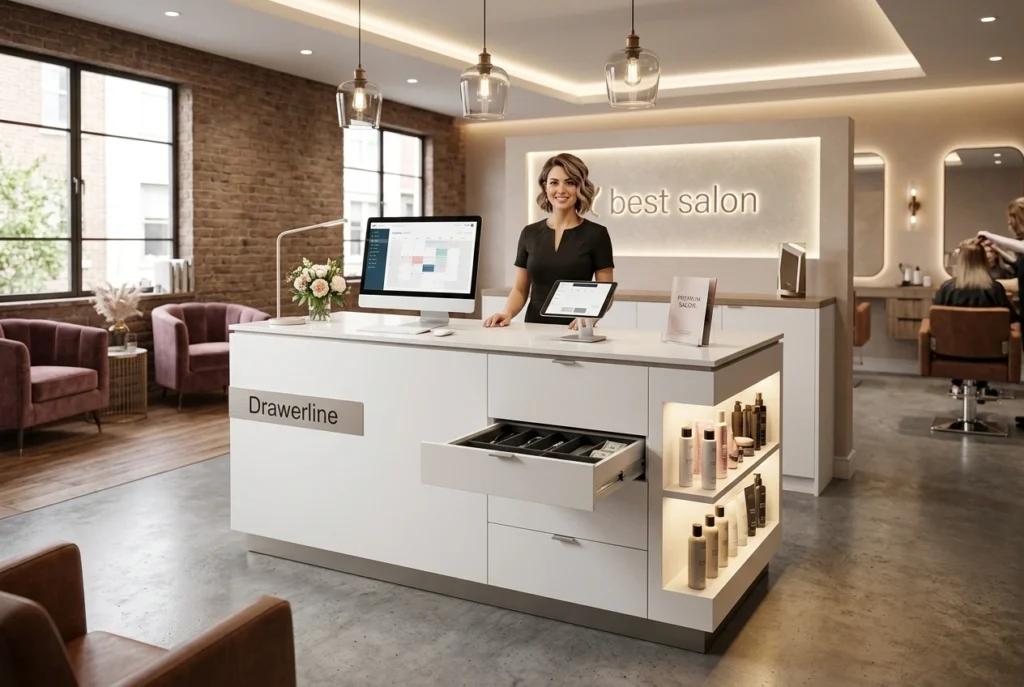 Drawerline Salon Reception Desk