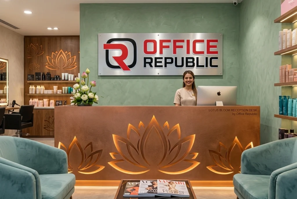 Lotus Bloom Reception Desk