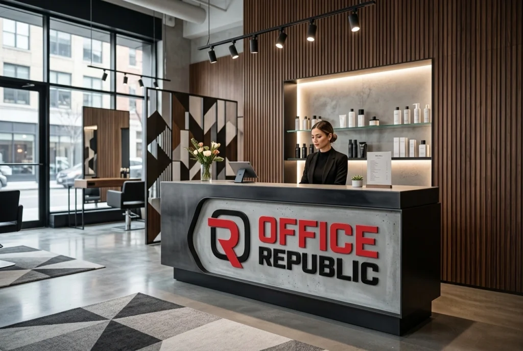 Modernist Salon Front Desk