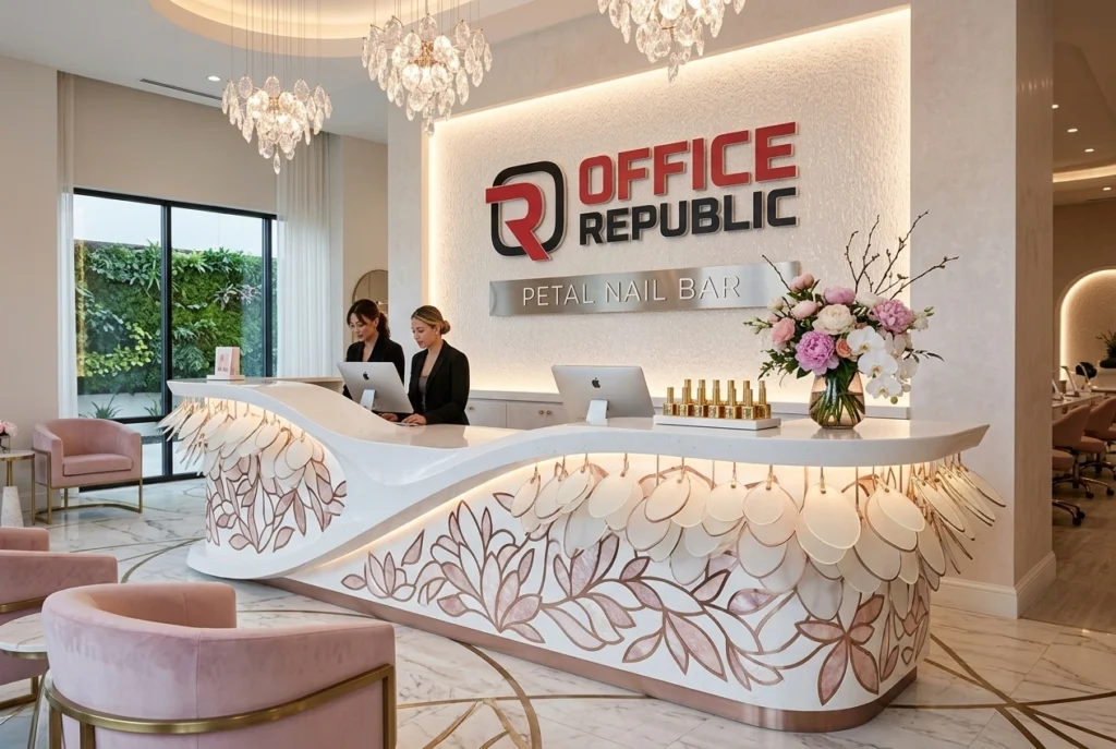 Petal Nail Bar Reception Desk