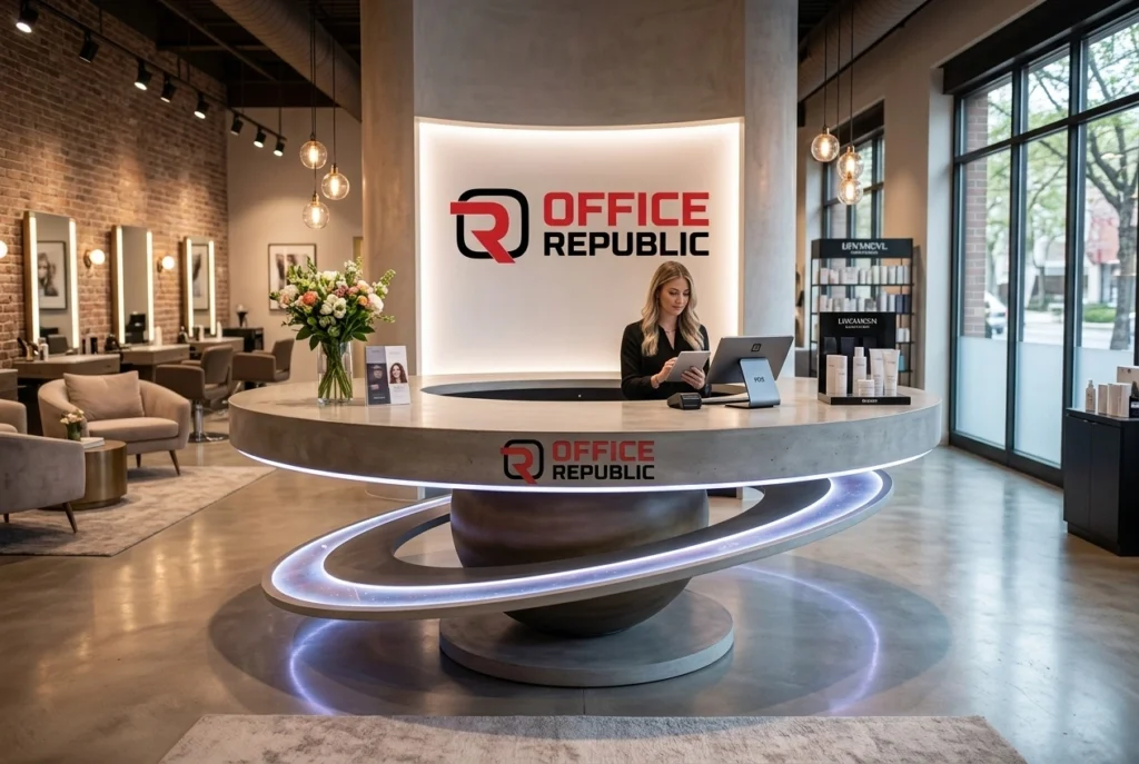 Saturn Ring Reception Desk