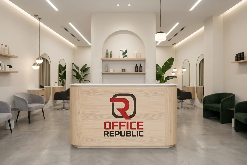 Solitude Minimalist Reception Desk