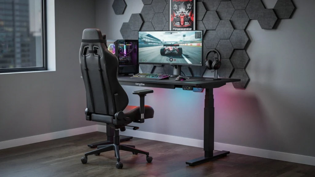 GameRise Ergo Electric Gaming Desk