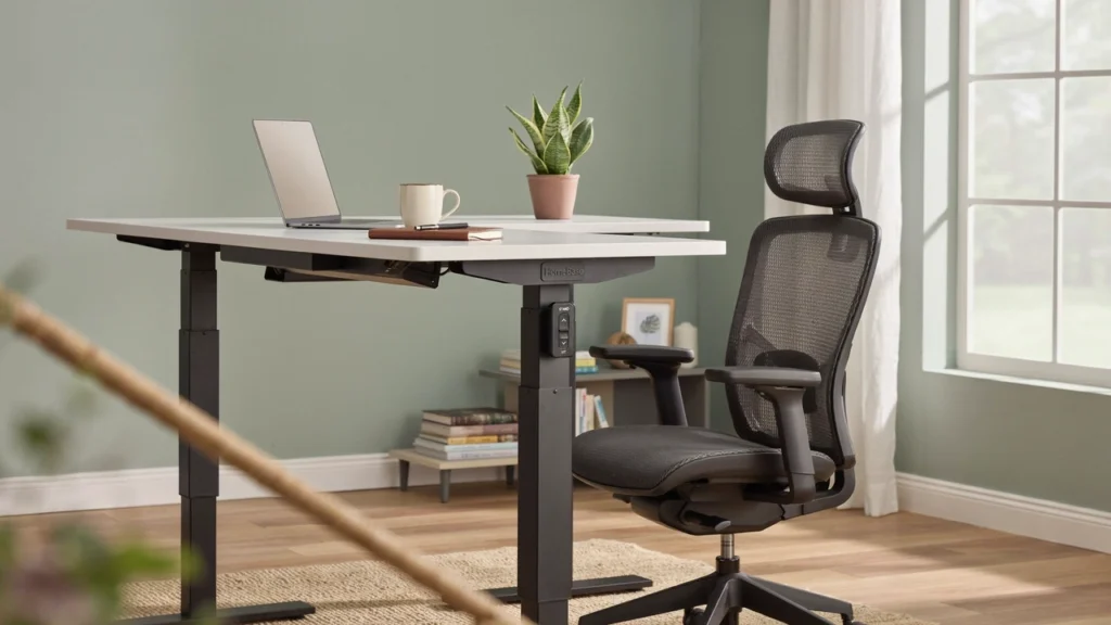 HomeBase Standing Desk + Chair Bundle
