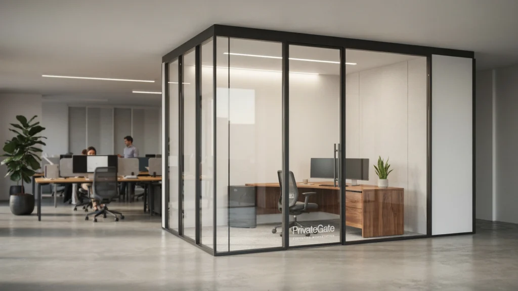 PrivateGate Executive Cubicle with Door